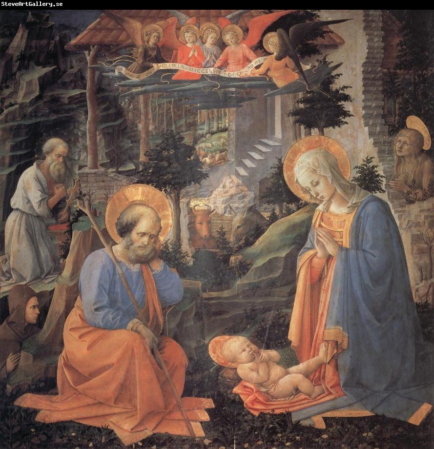 Fra Filippo Lippi The Adoration of the Infant jesus